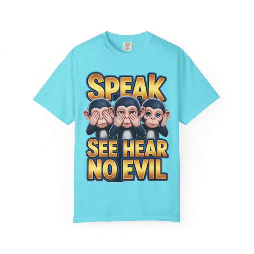Graphic T-Shirt Speak See Hear No Evil design #2