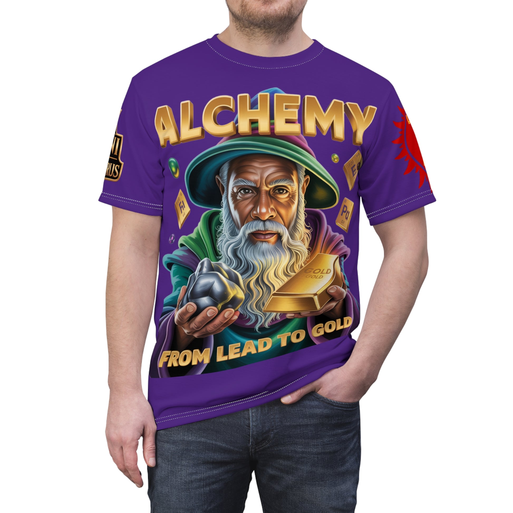 Alchemy Unisex Cut & Sew Tee purple
