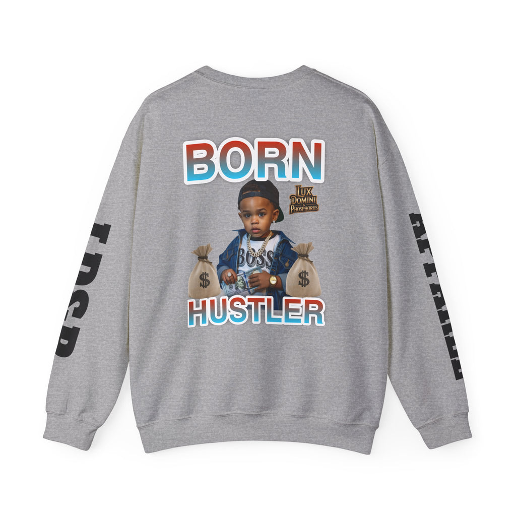 Crewneck Sweatshirt - Born Hustler LD&P Apparel