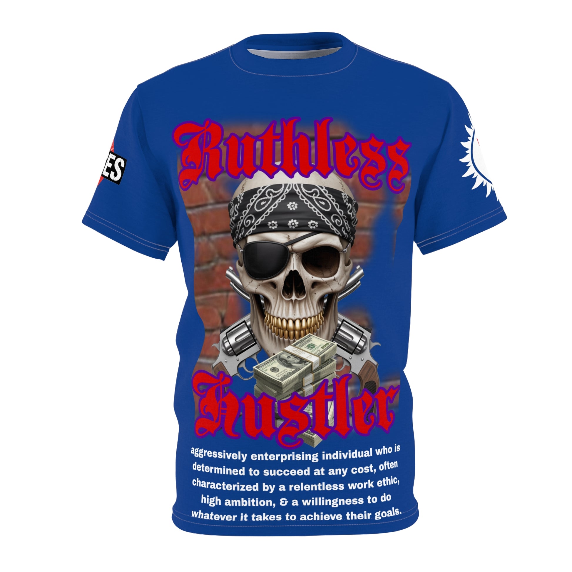 Ruthless Hustler Tee LD&P APPAREL Blue