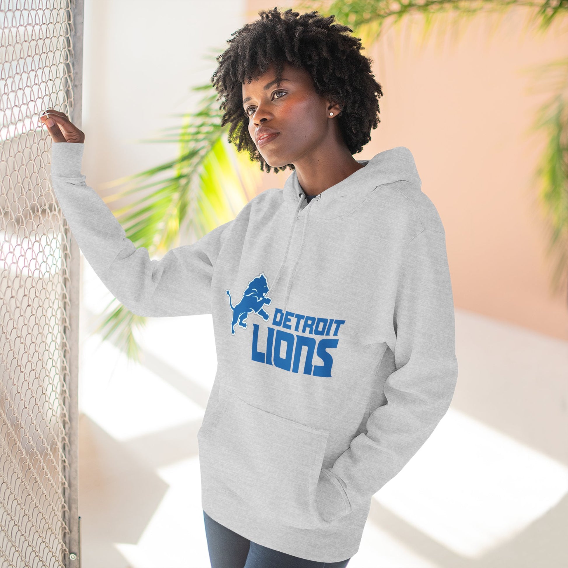 Fleece Hoodie NFL Team DET Design