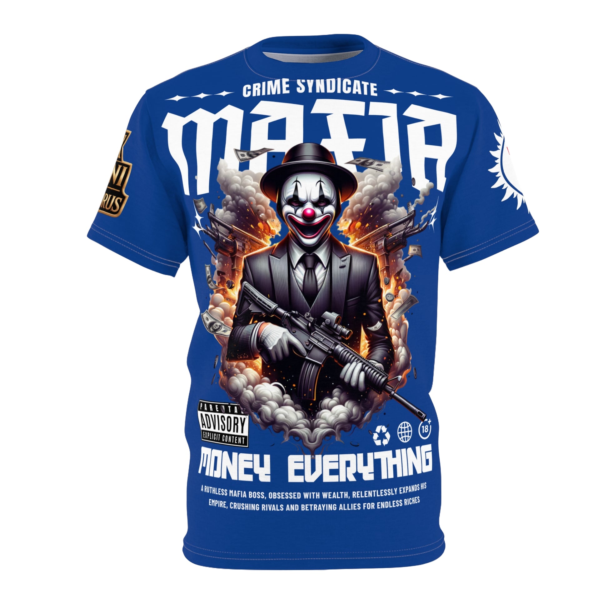 Mafia Crime Syndicate LD&P APPAREL Graphic Tee BLUE