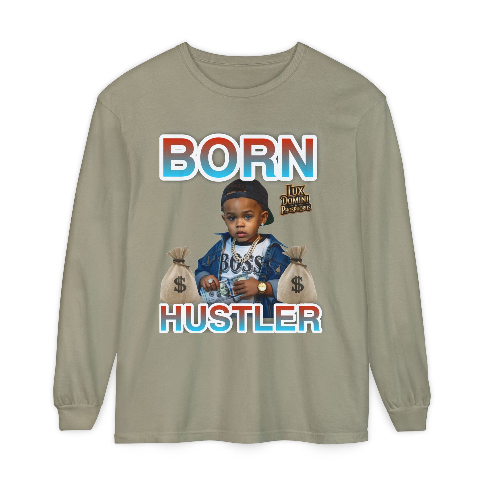 Long Sleeve T-Shirt Born Hustler Apparel