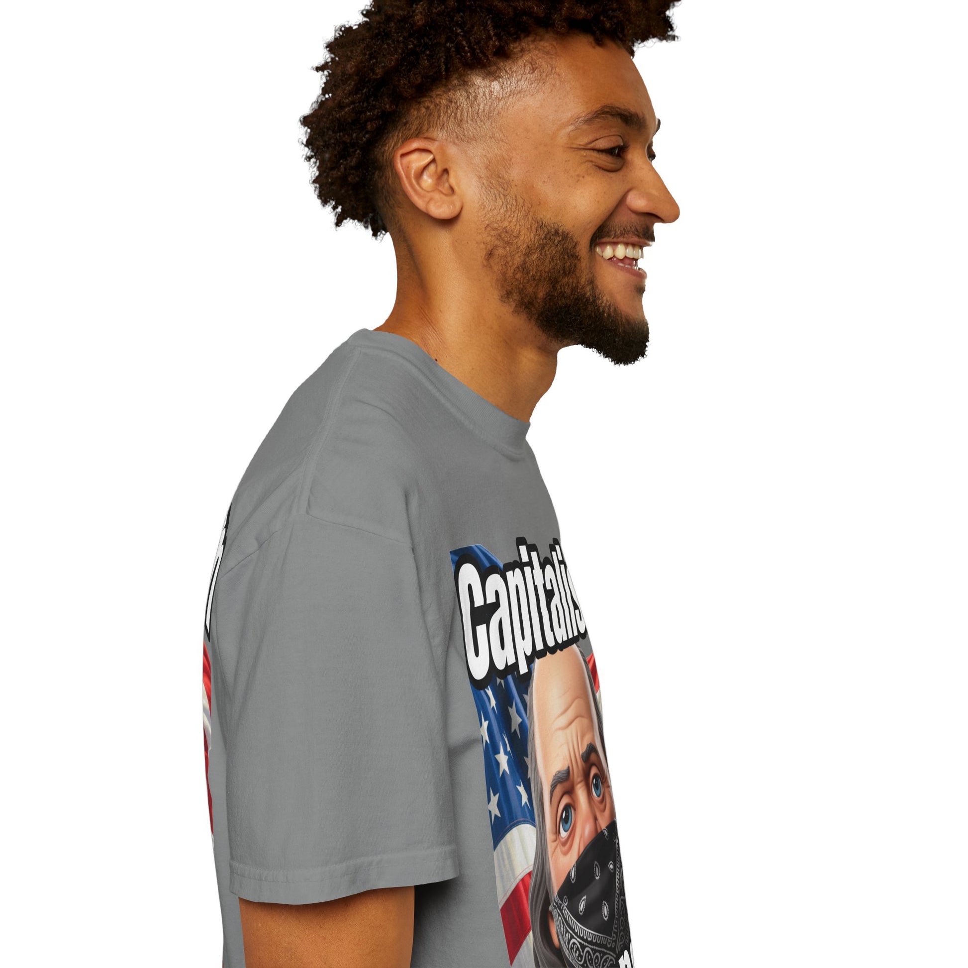 Garment-Dyed T-shirt capitalism is Gangsta