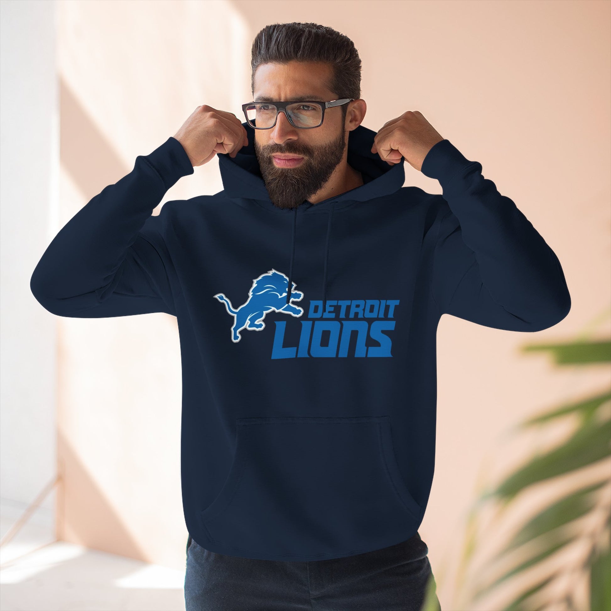 Fleece Hoodie NFL Team DET Design