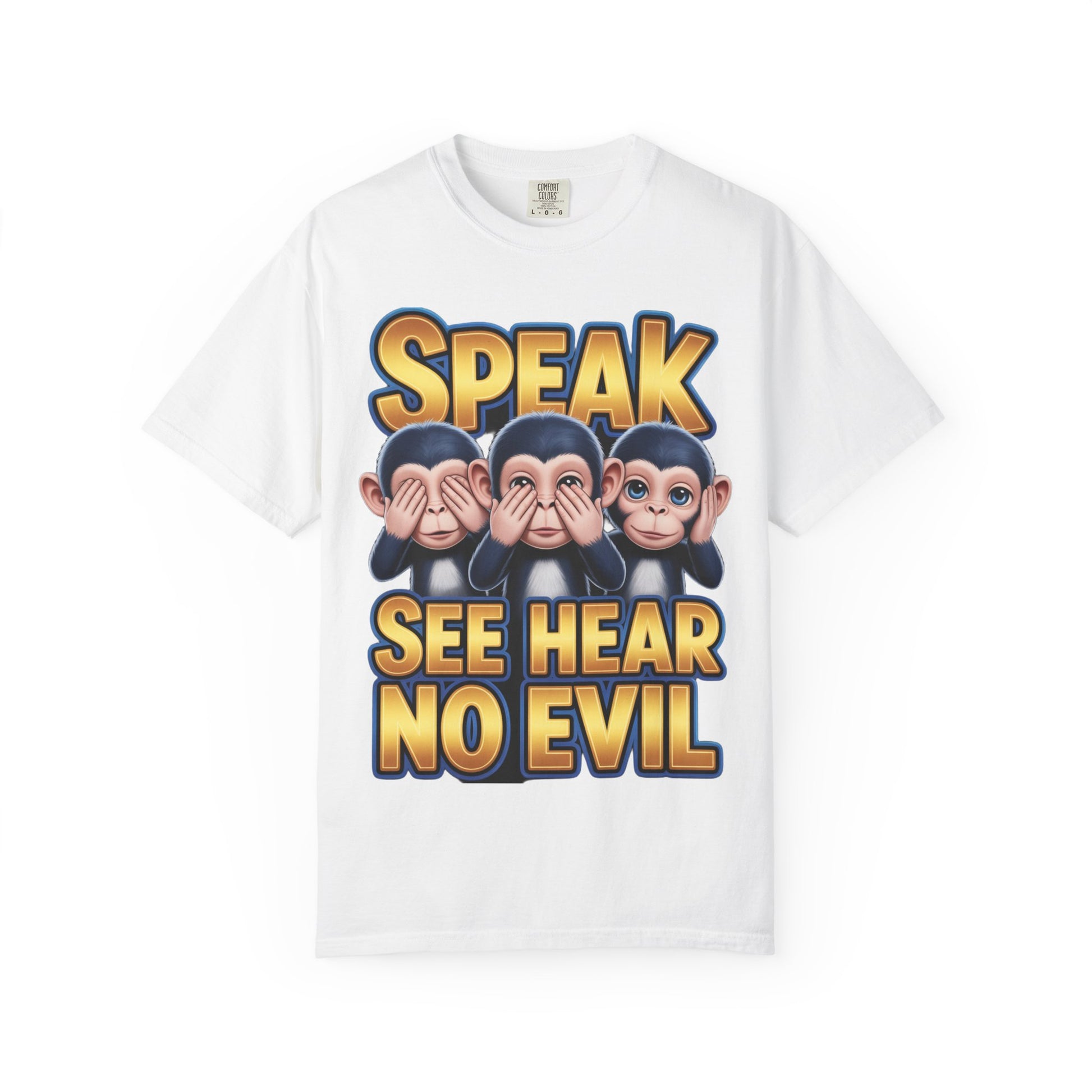 Graphic T-Shirt Speak See Hear No Evil design #2