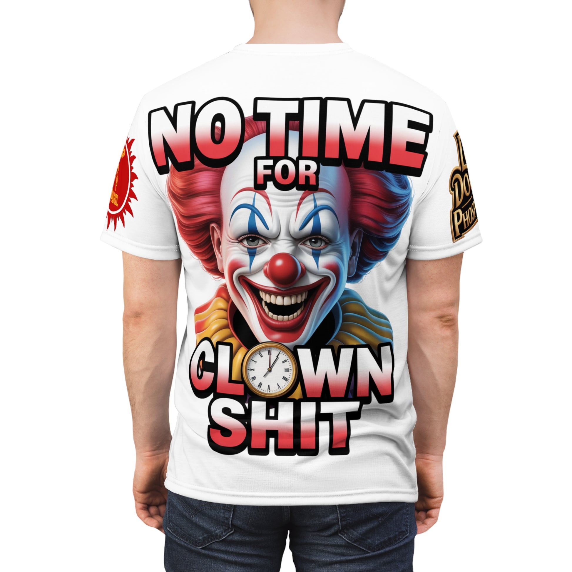 T-Shirt No Time For Clowns Unisex white