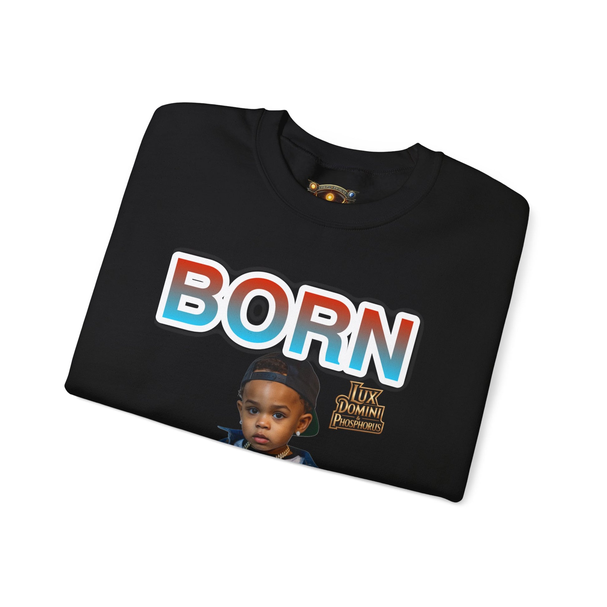 Crewneck Sweatshirt - Born Hustler LD&P Apparel