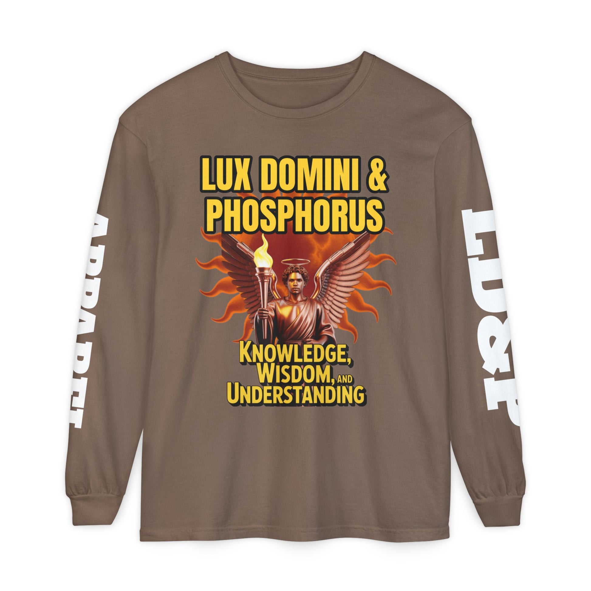 Long Sleeve T-Shirt LD&P Apparel Knowledge Wisdom Understanding Design