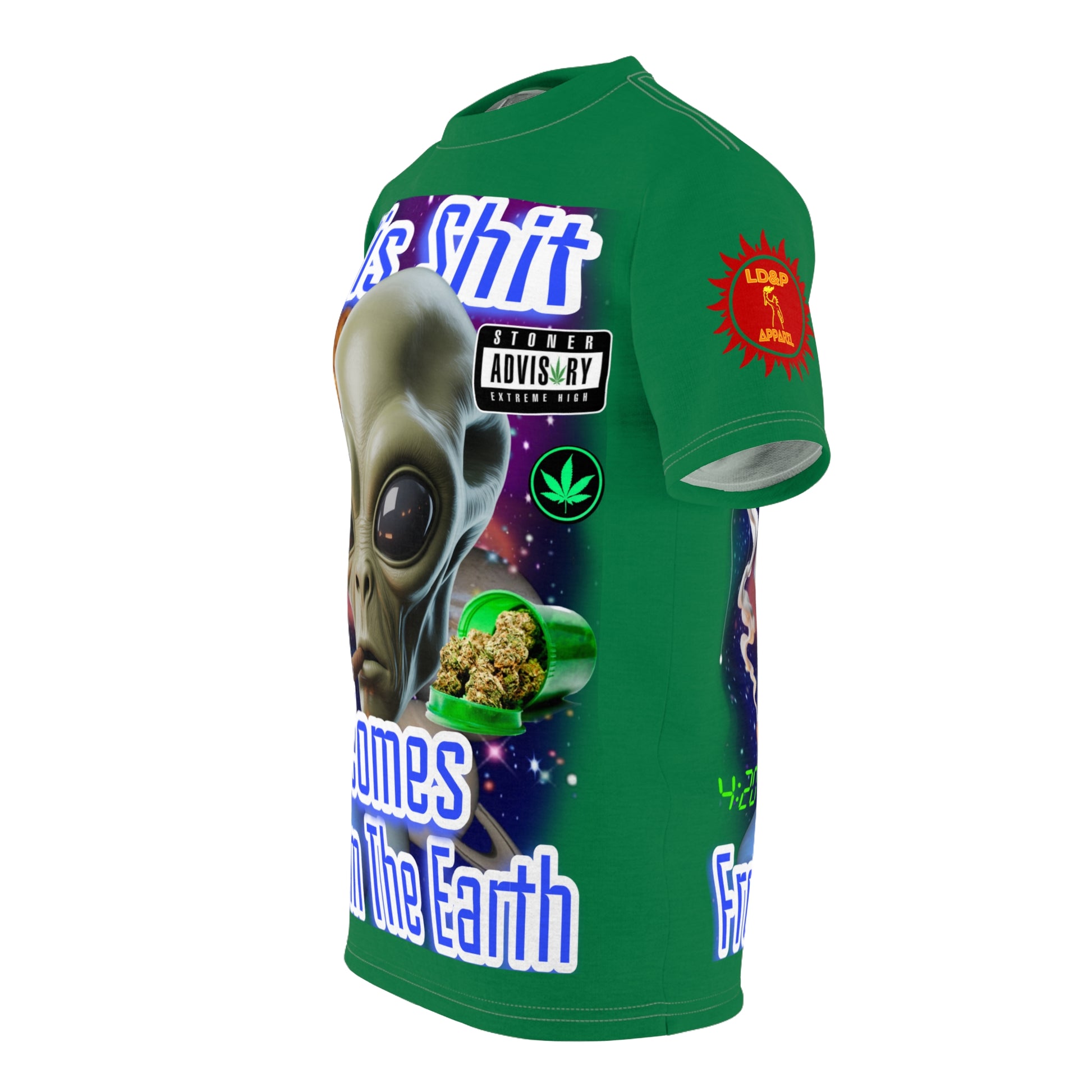 "This Shit Comes From The Earth" LD&P APPAREL Graphic Tee Green