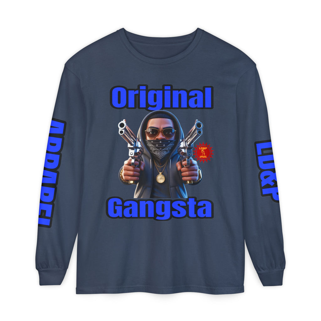 Long Sleeve T-Shirt Original Gangsta LD&amp;P Apparel Design