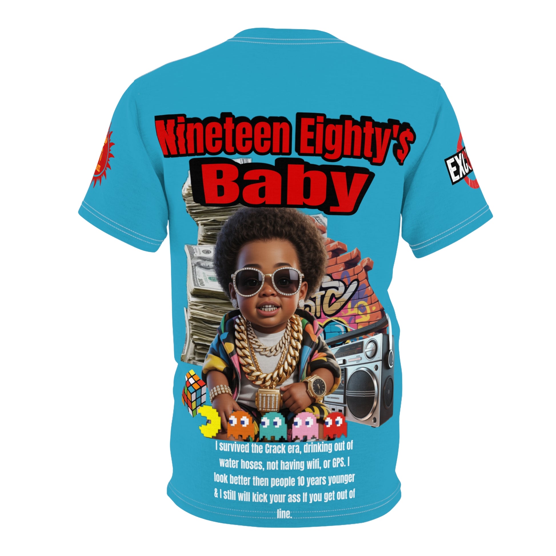 Nineteen Eighty's Baby Graphic Tee LD&P APPAREL Turquoise