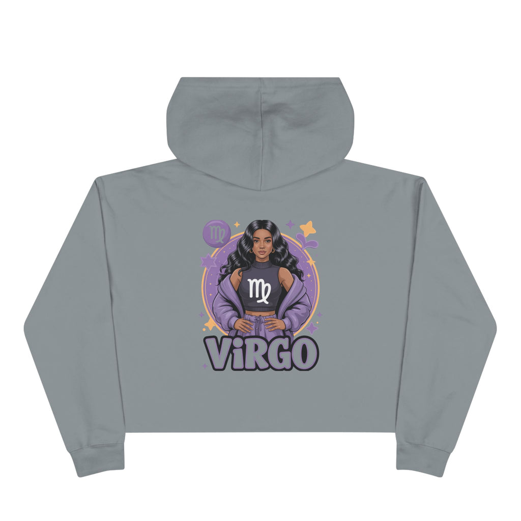 Virgo Zodiac Crop Hoodie