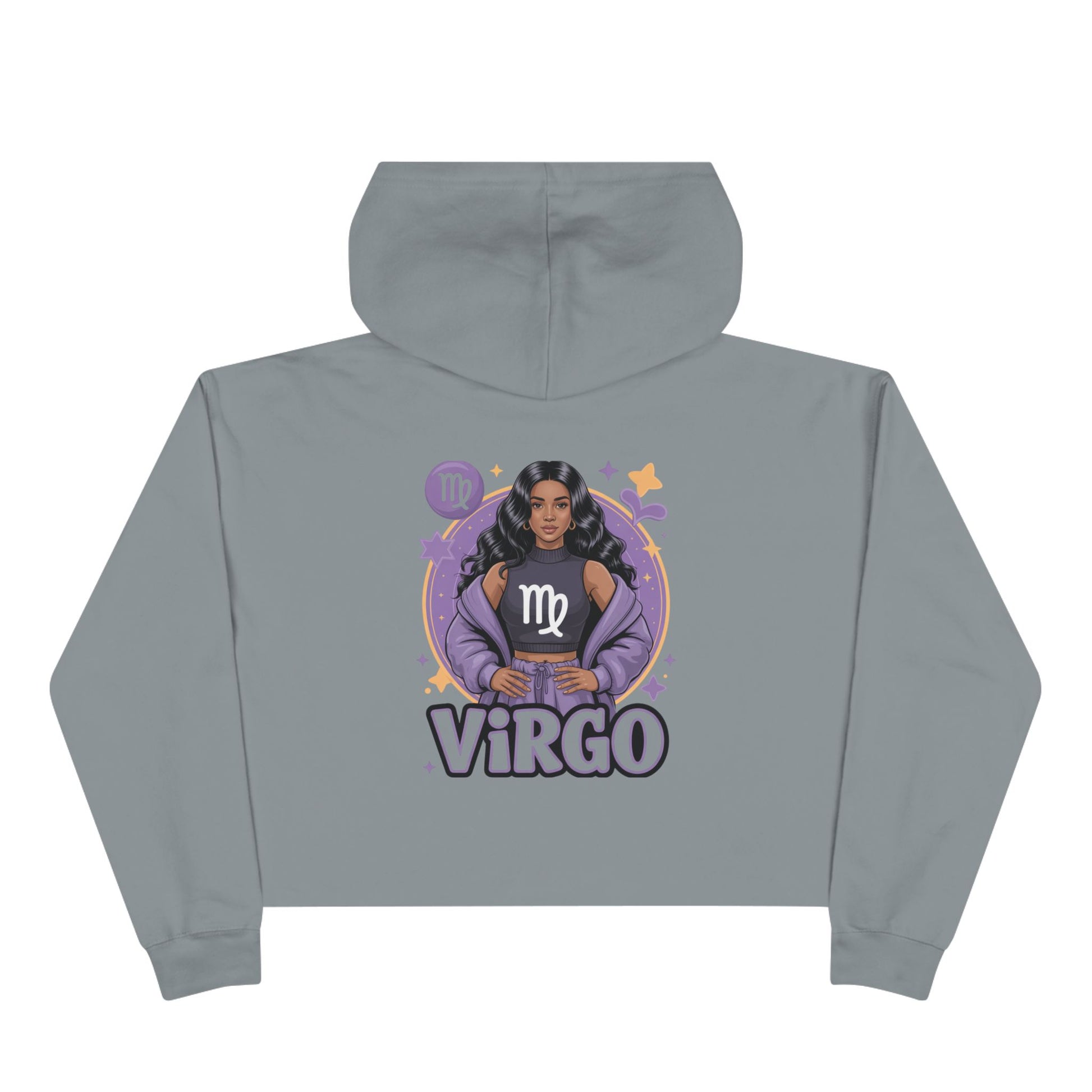 Virgo Zodiac Crop Hoodie