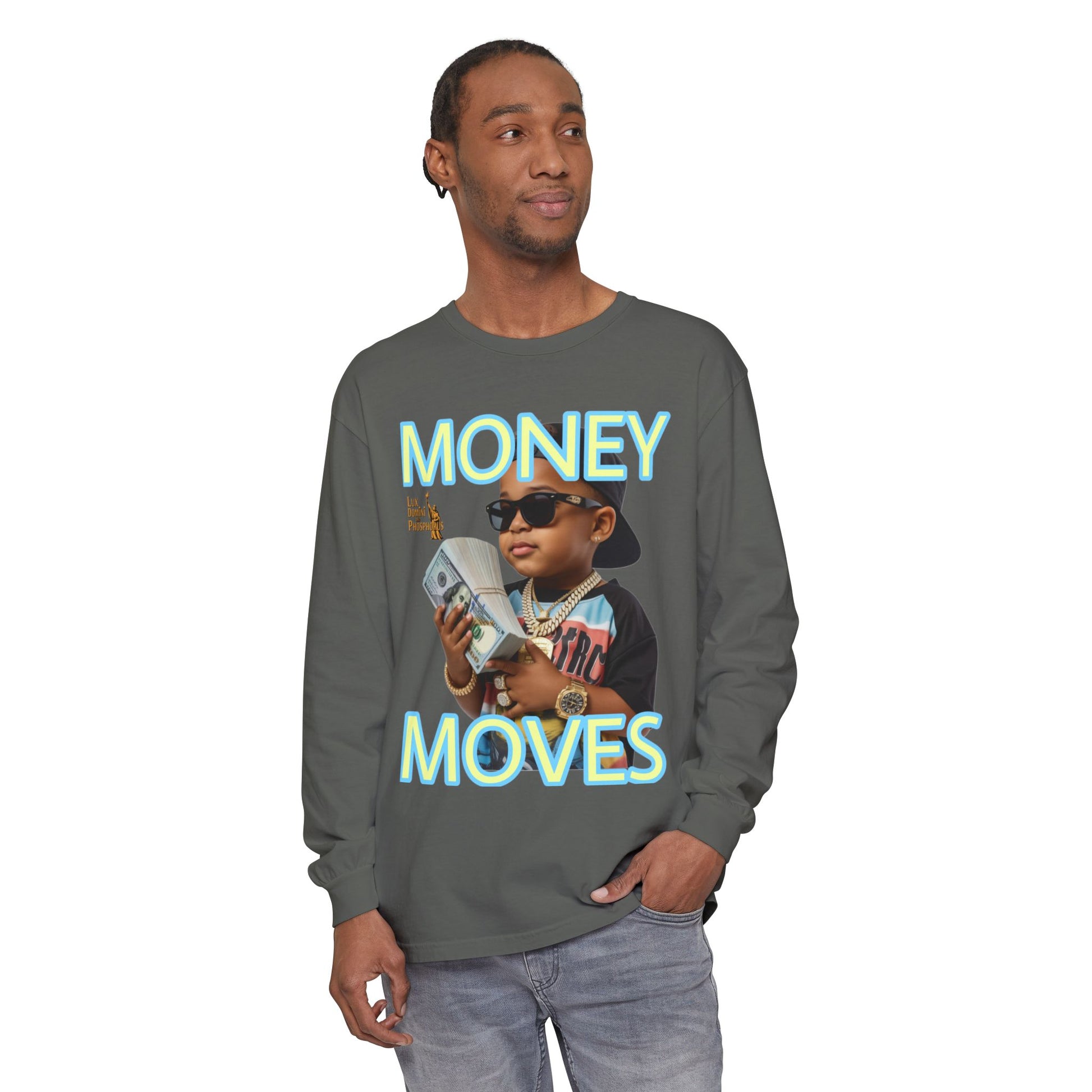 Long Sleeve T-Shirt - Money Moves LD&P APPAREL