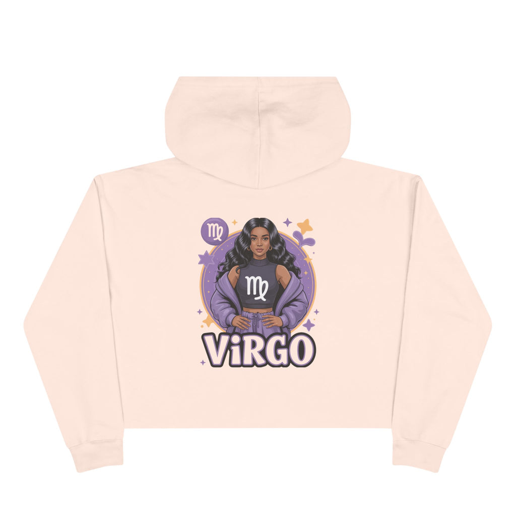 Virgo Zodiac Crop Hoodie