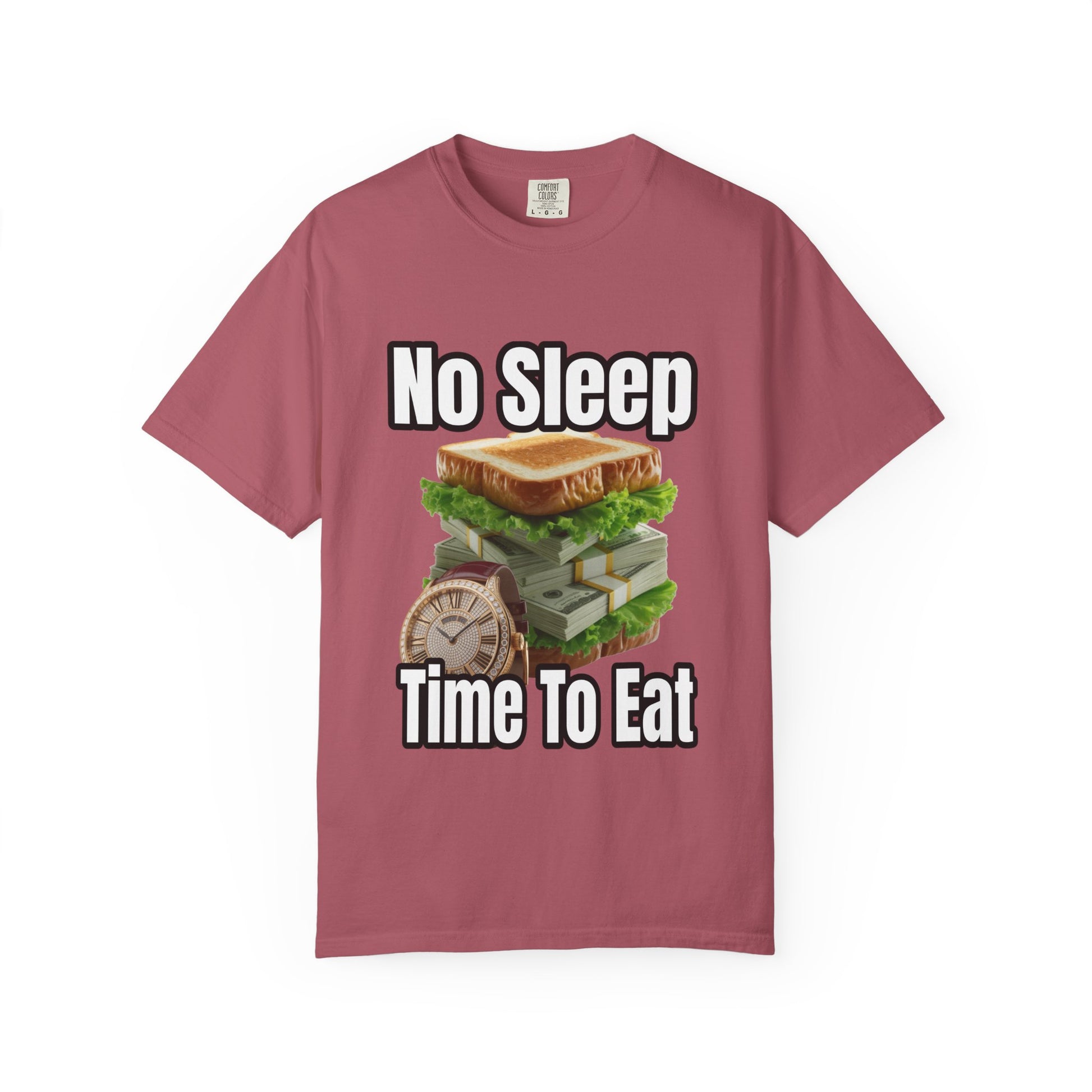 Garment-Dyed T-shirt - No Sleep, Time to Eat