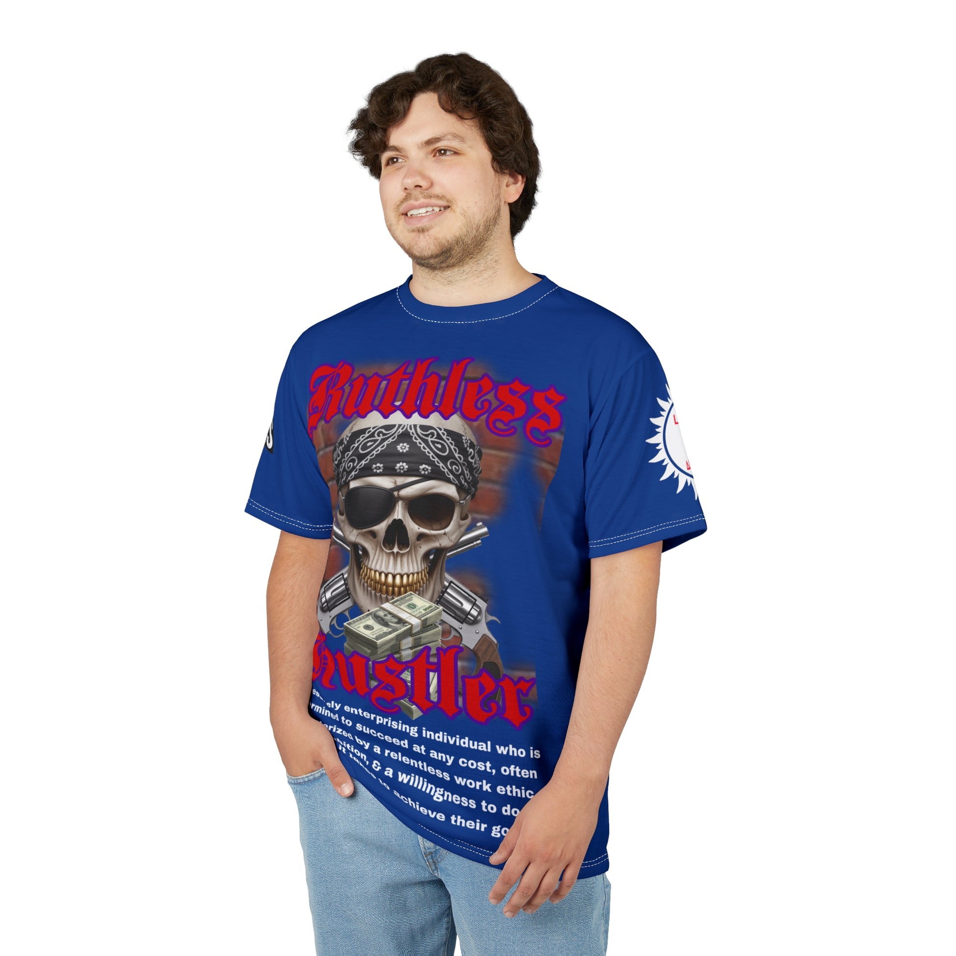 Ruthless Hustler Tee LD&P APPAREL Blue