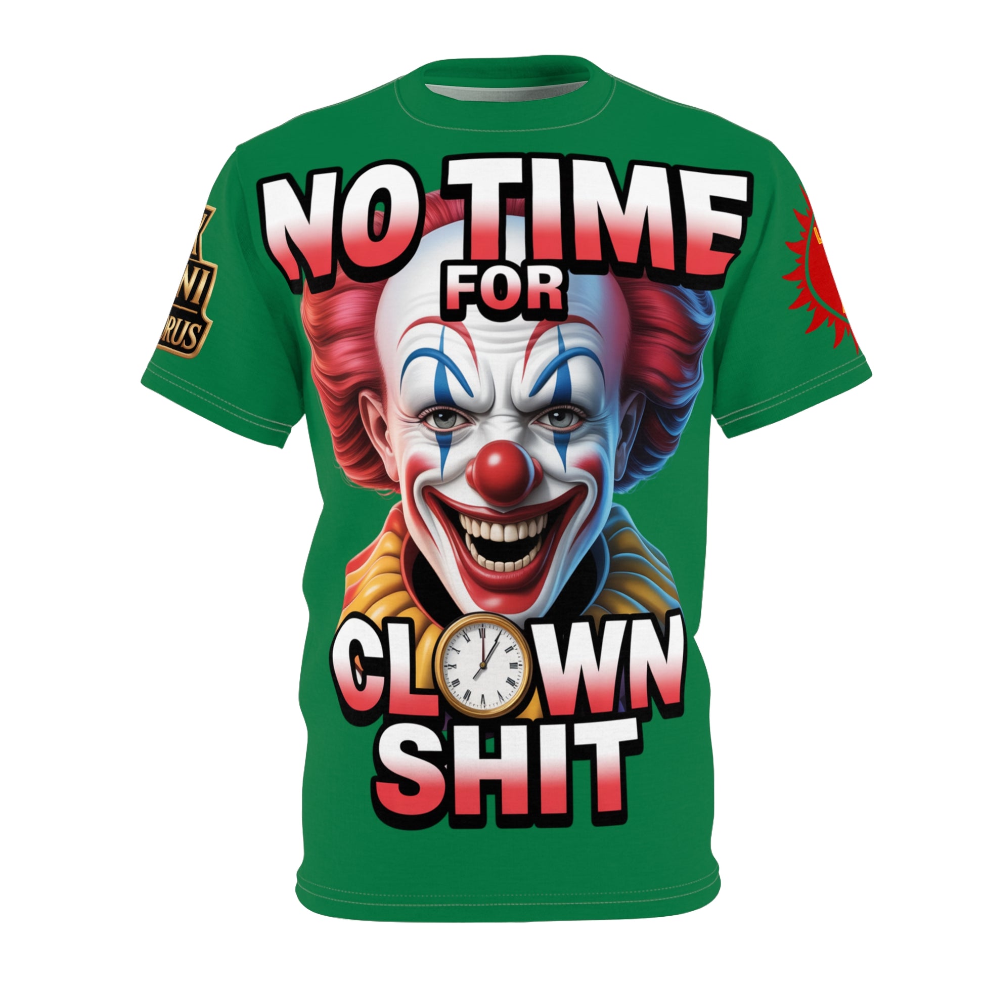 T-Shirt No Time For Clowns Unisex green