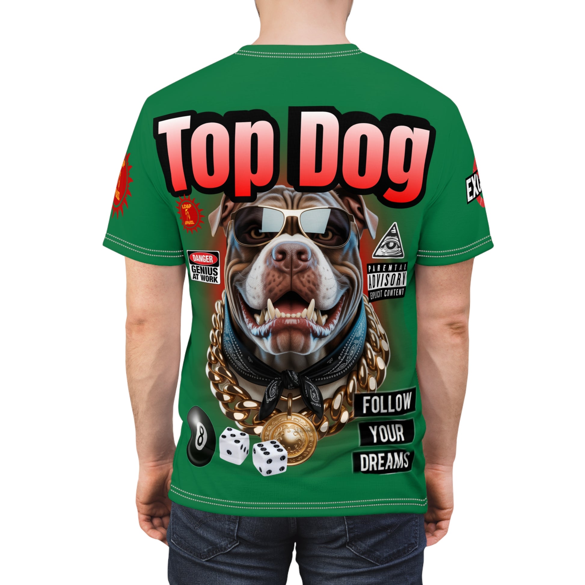 Top Dog LD&P APPAREL GRAPHIC T-Shirt GREEN,