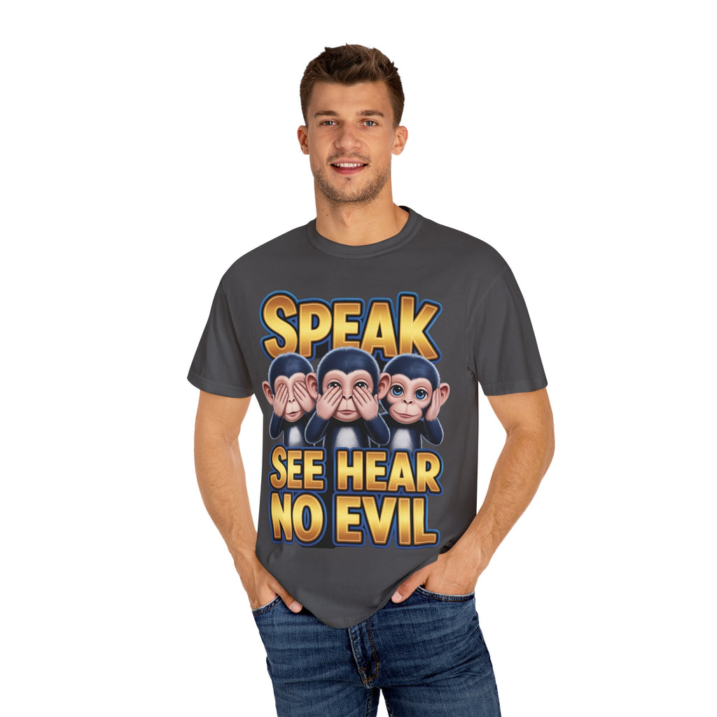 Graphic T-Shirt Speak See Hear No Evil design #2