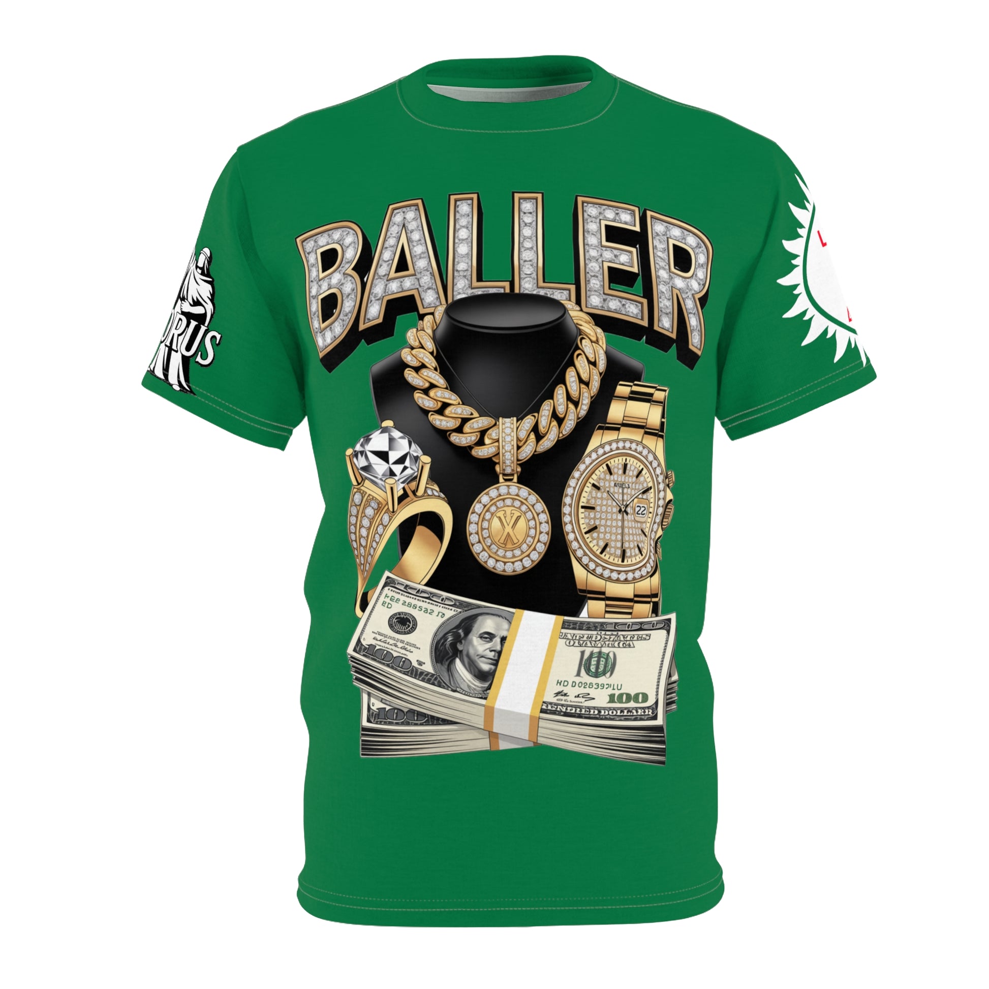 Baller  Unisex Tee - LD&P Apparel Design green