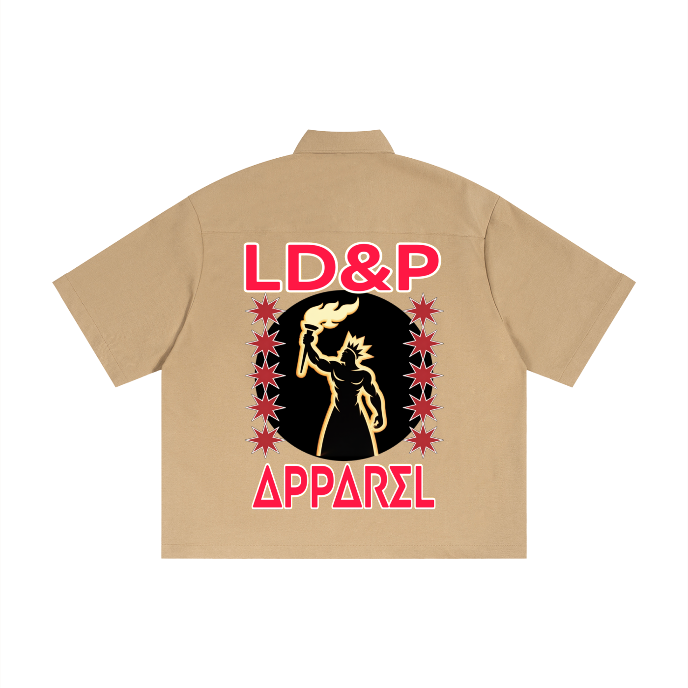 LD&P APPAREL Unisex Boxy Heavyweight Short Sleeve Shirt