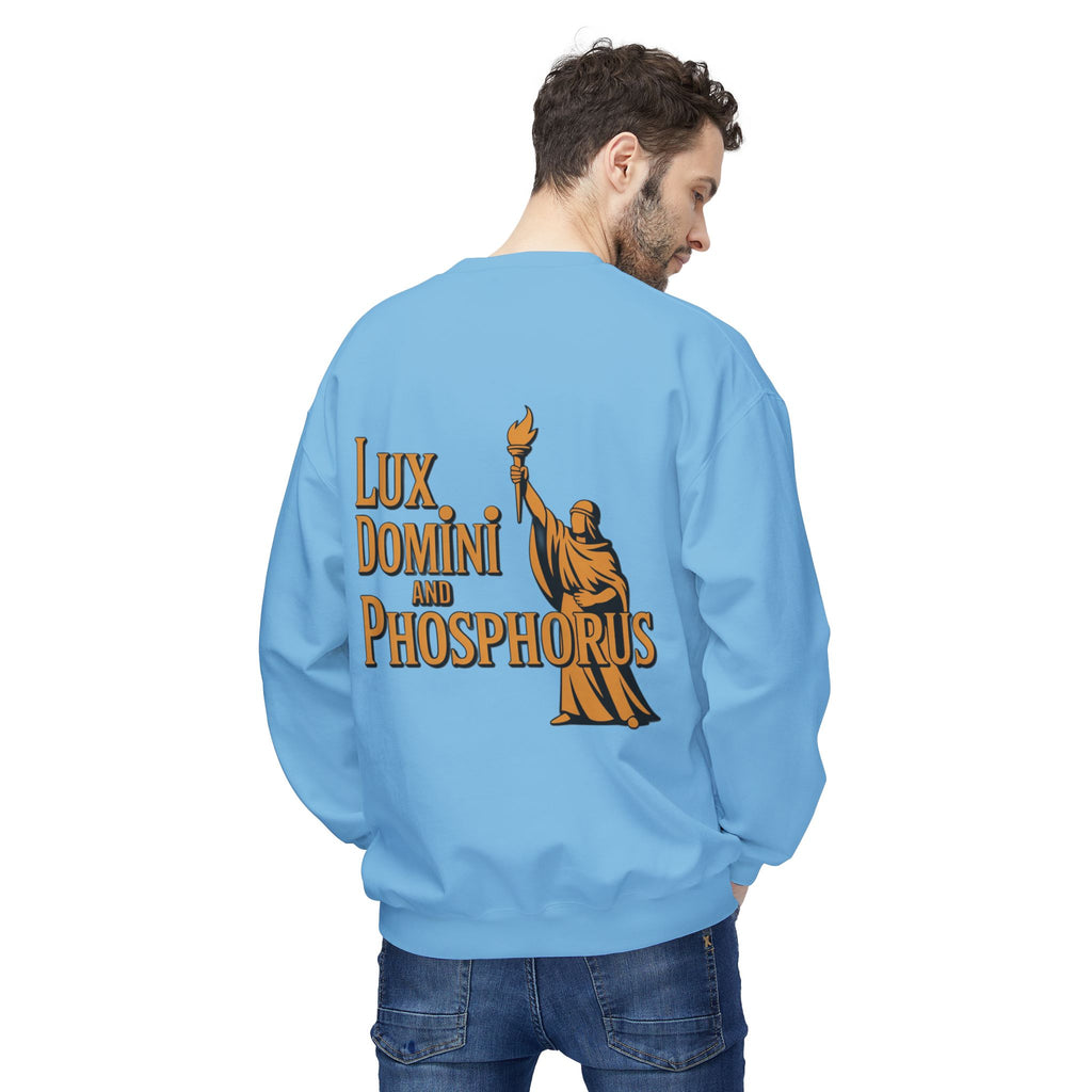 "Lux Domini and Phosphorus" crew-neck sweatshirt