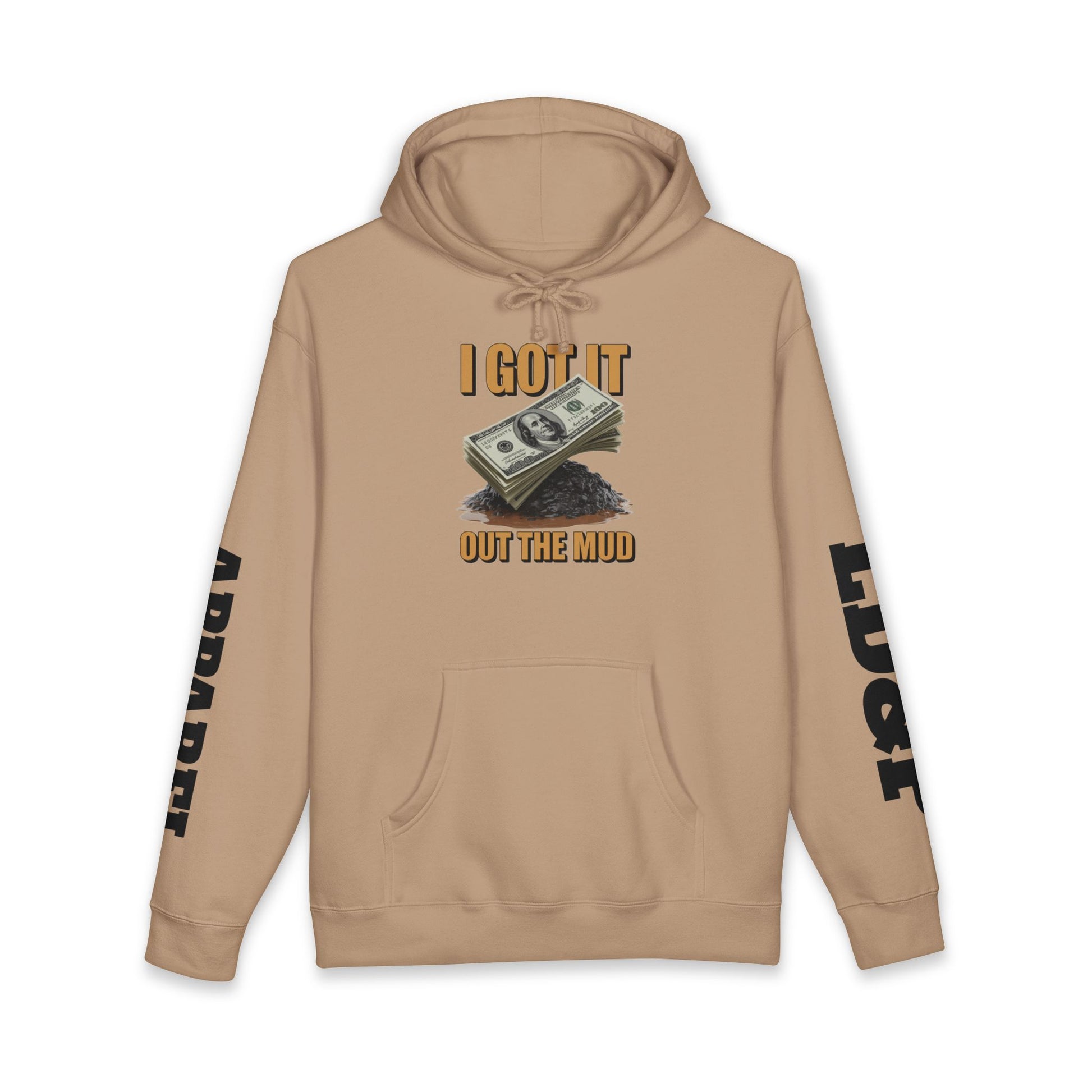 I Got It Out The Mud Hoodie — Money Stack Graphic Hoodie