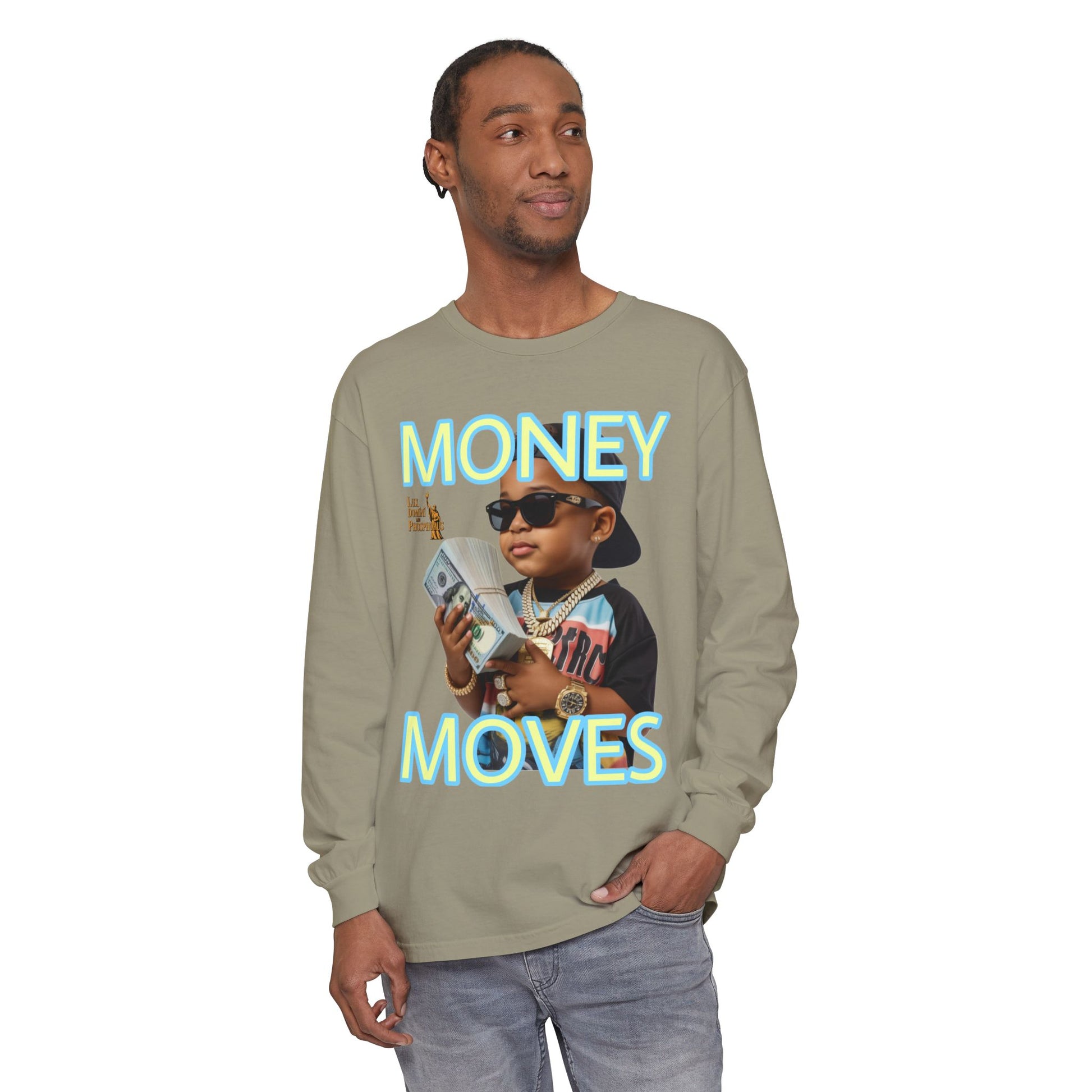 Long Sleeve T-Shirt - Money Moves LD&P APPAREL