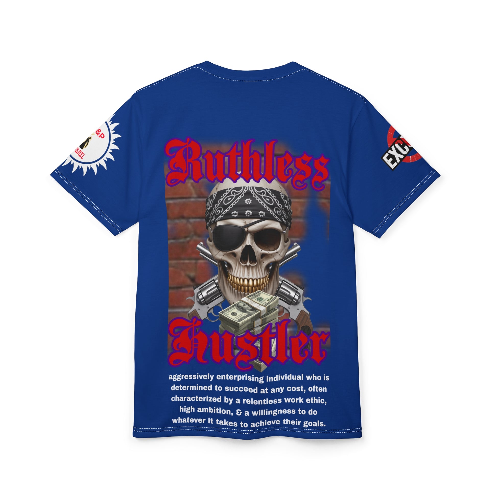 Ruthless Hustler Tee LD&P APPAREL Blue