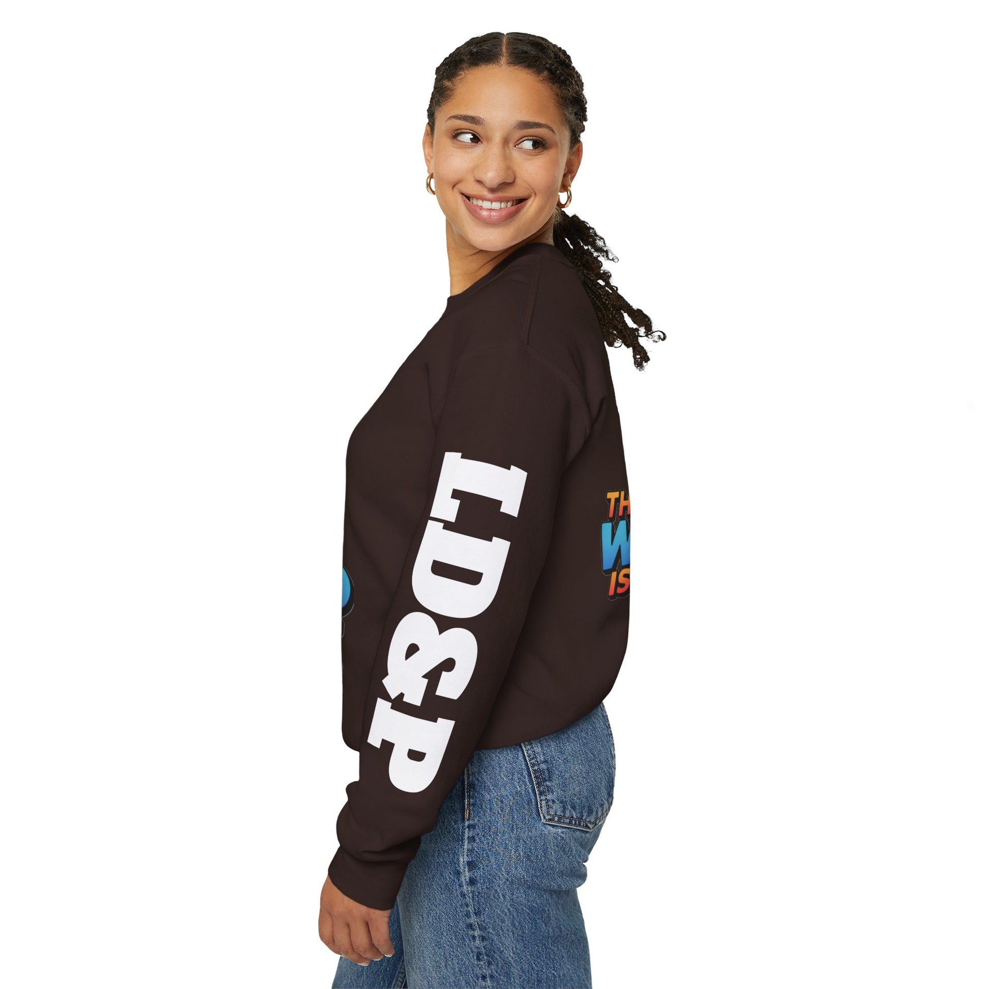 Graphic Sweatshirt - The World Is Mine LD&P APPAREL Design