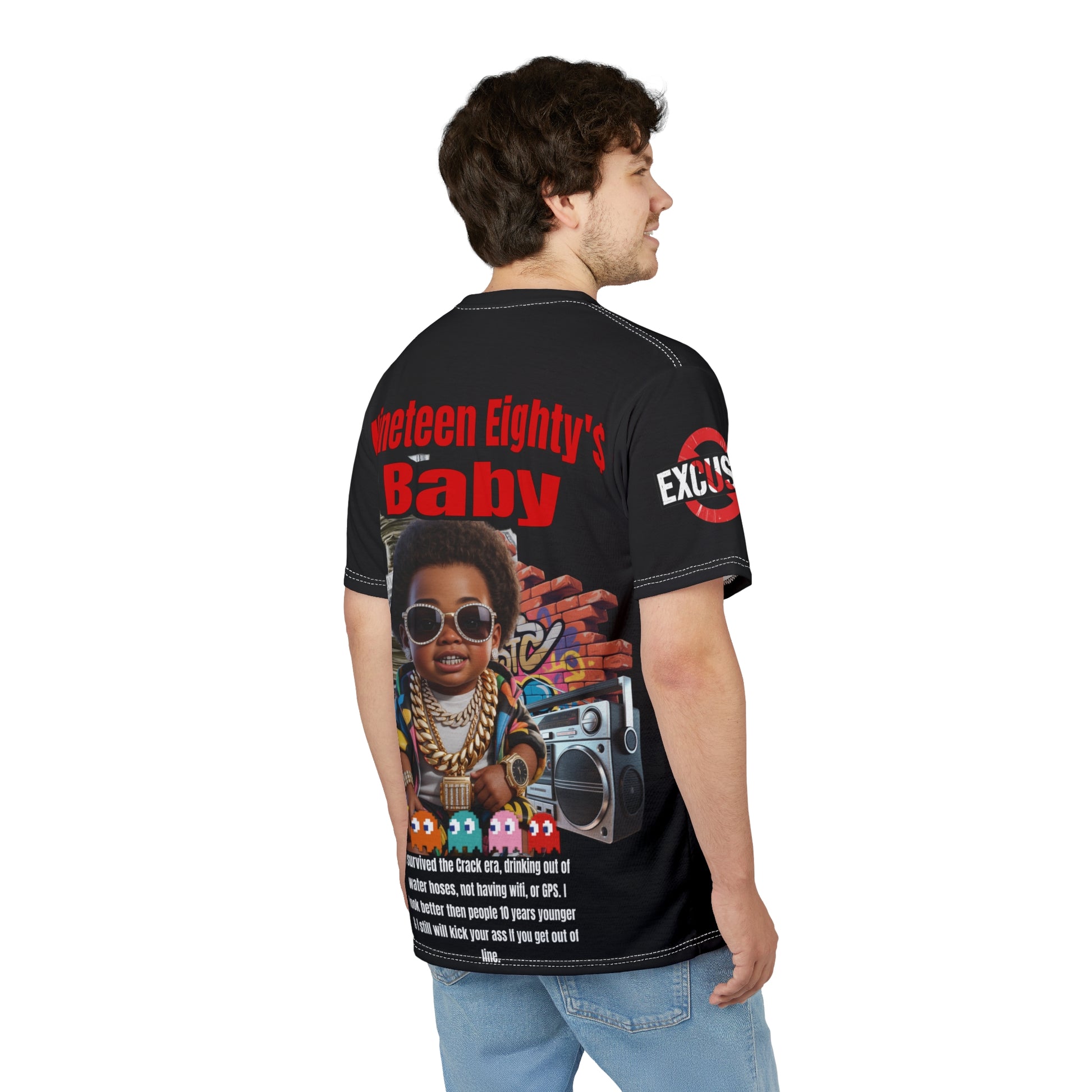 Nineteen Eighty's Baby Graphic Tee LD&P APPAREL Black