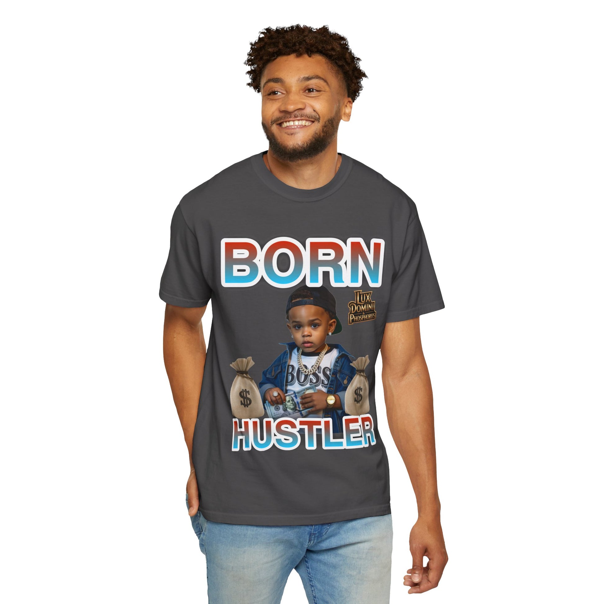 Garment-Dyed T-shirt BORN HUSTLER LD&P APPAREL