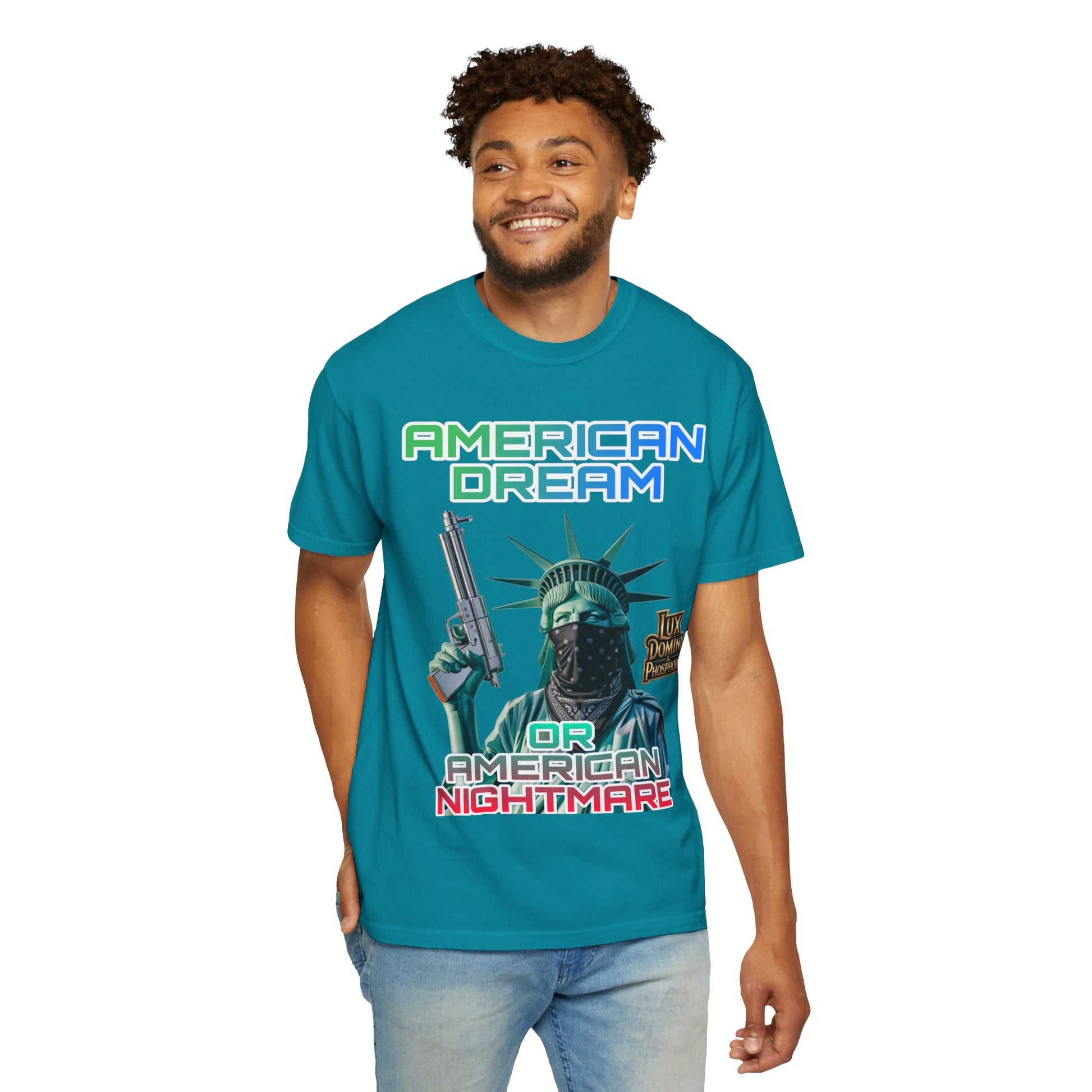 T-shirt American Dream or Nightmare Unisex Garment-Dyed