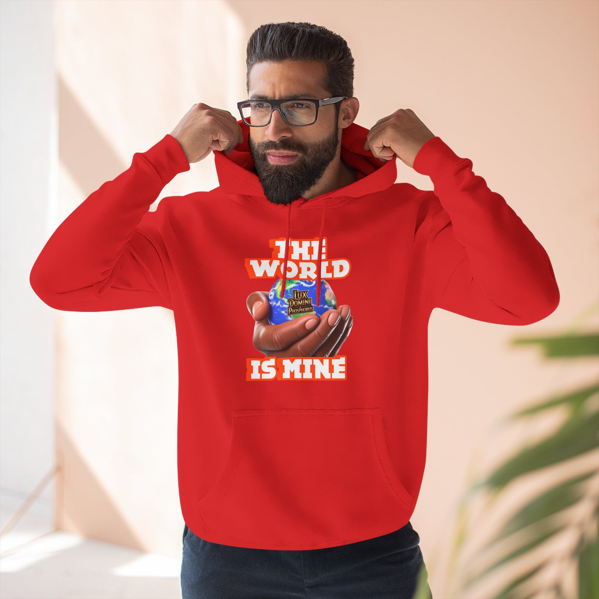 Hoodie - Lux Domini and Phosphorus The World Is Mine Design