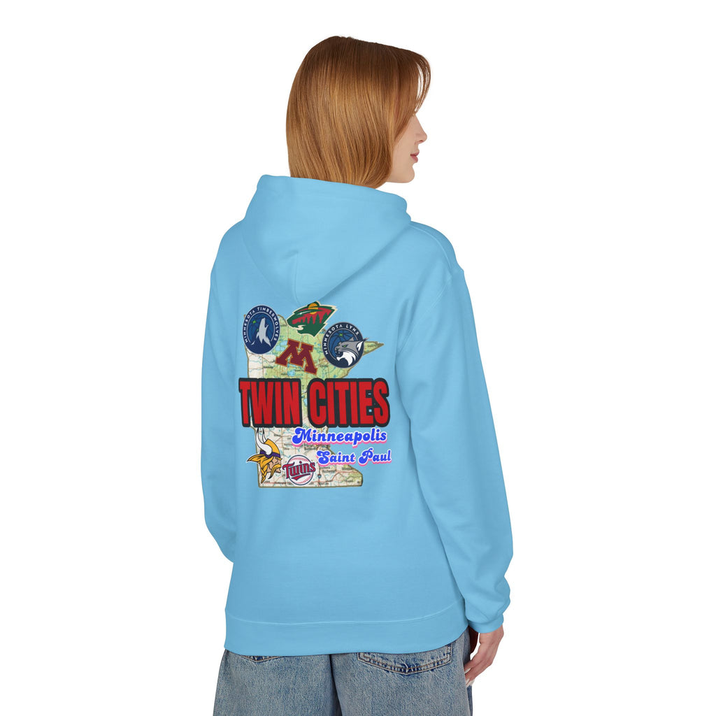 Fleece Hoodie Twin Cities Minneapolis St Paul Design