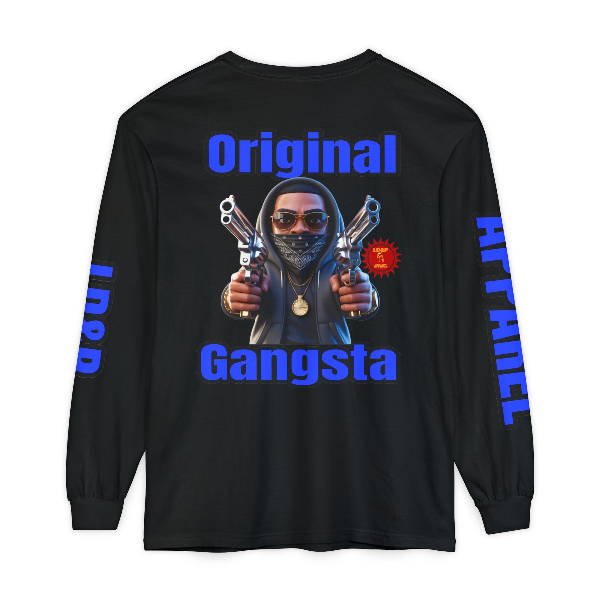 Long Sleeve T-Shirt Original Gangsta LD&amp;P Apparel Design