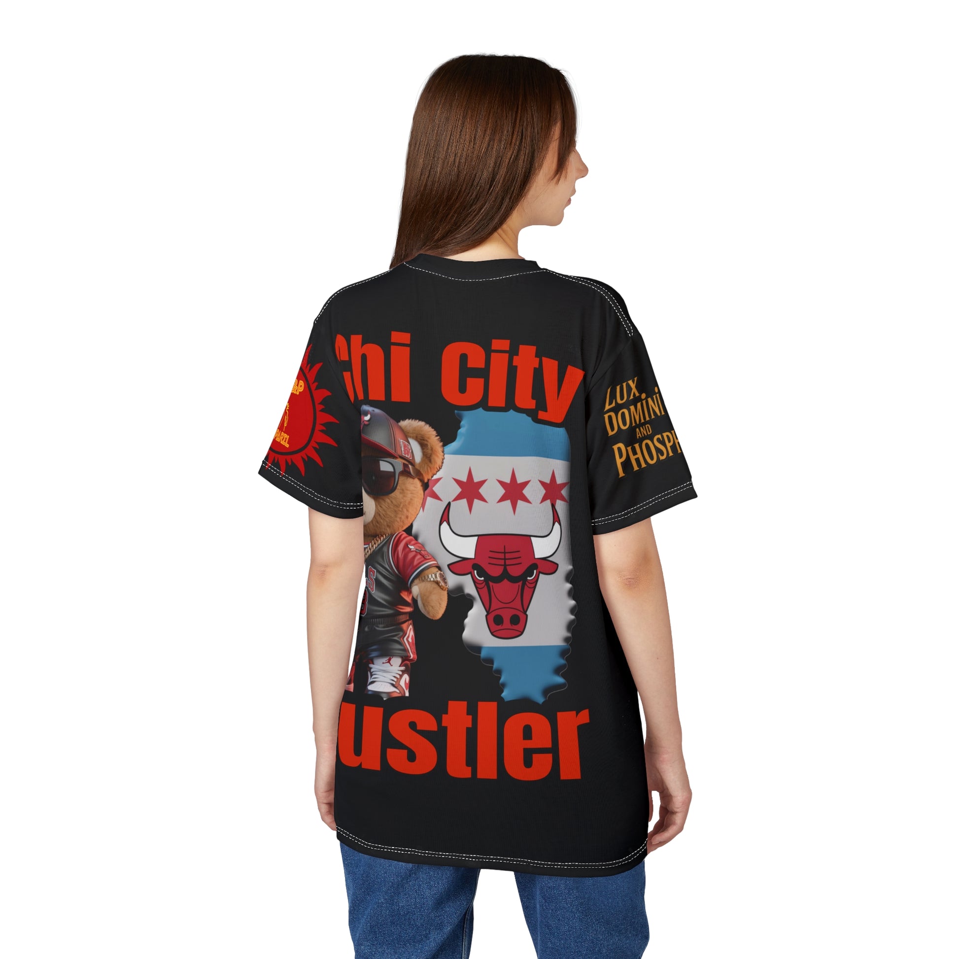 CHI CITY HUSTLER Unisex Cut & Sew Tee