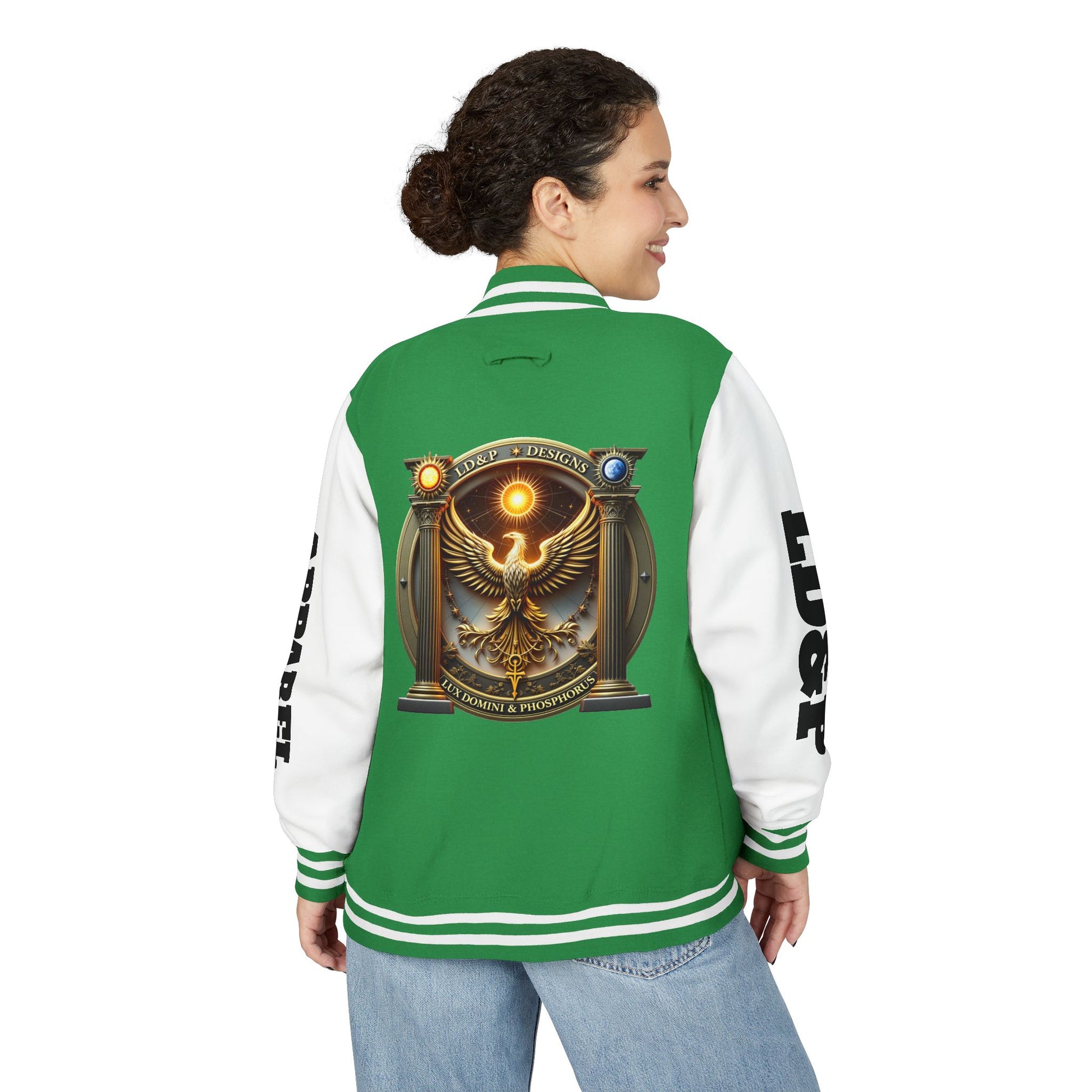 Letterman Jacket LD&P APPAREL Logo Design