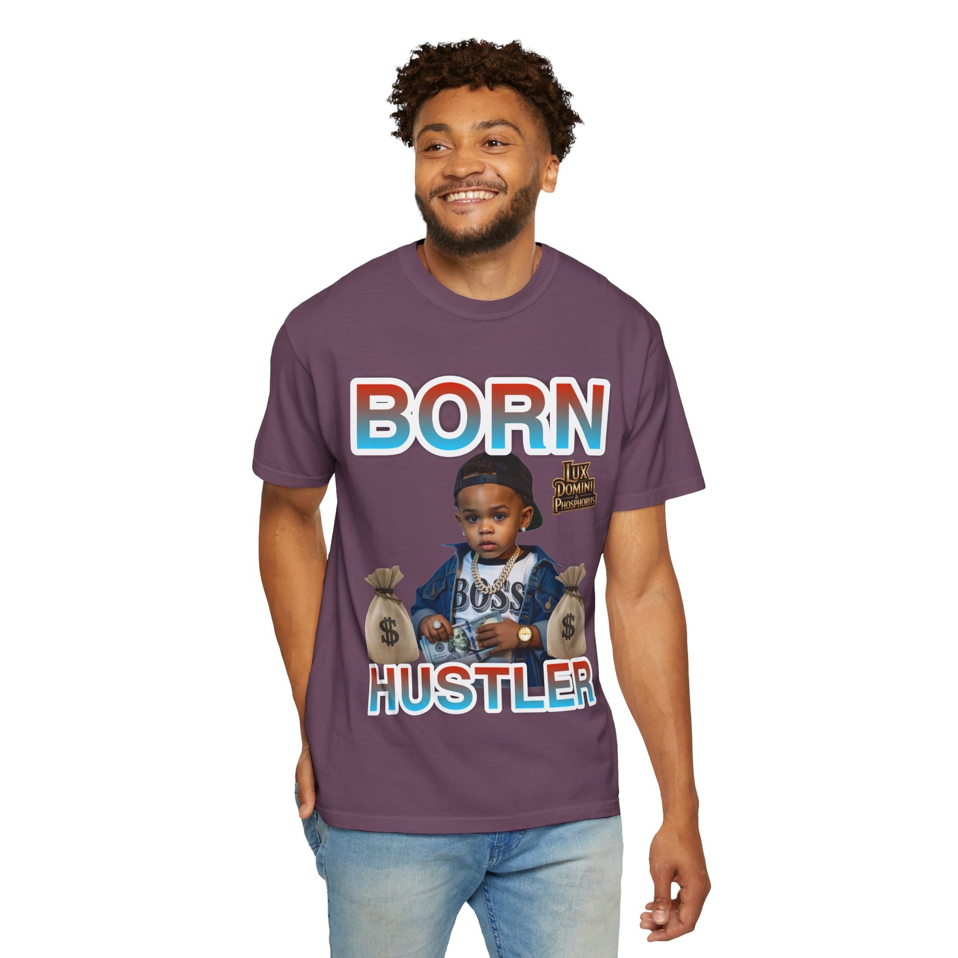 Garment-Dyed T-shirt BORN HUSTLER LD&P APPAREL