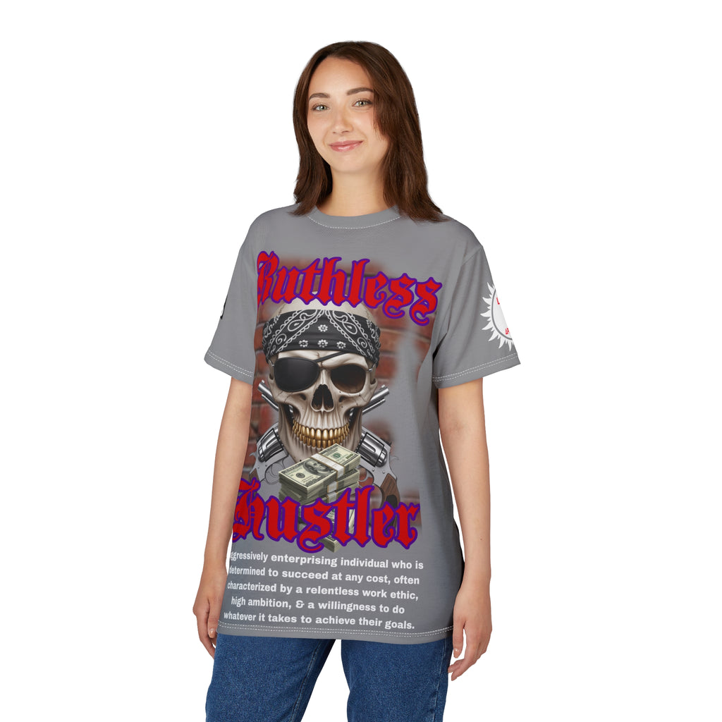 Ruthless Hustler Tee LD&P APPAREL Grey