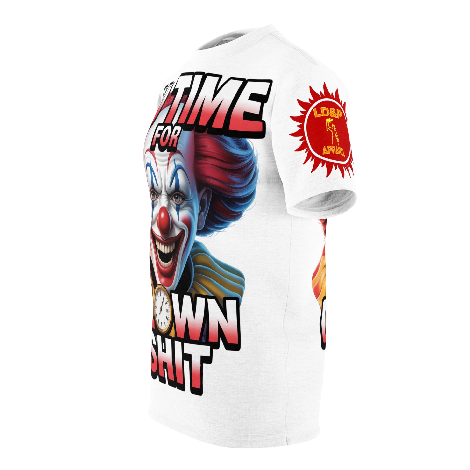T-Shirt No Time For Clowns Unisex white