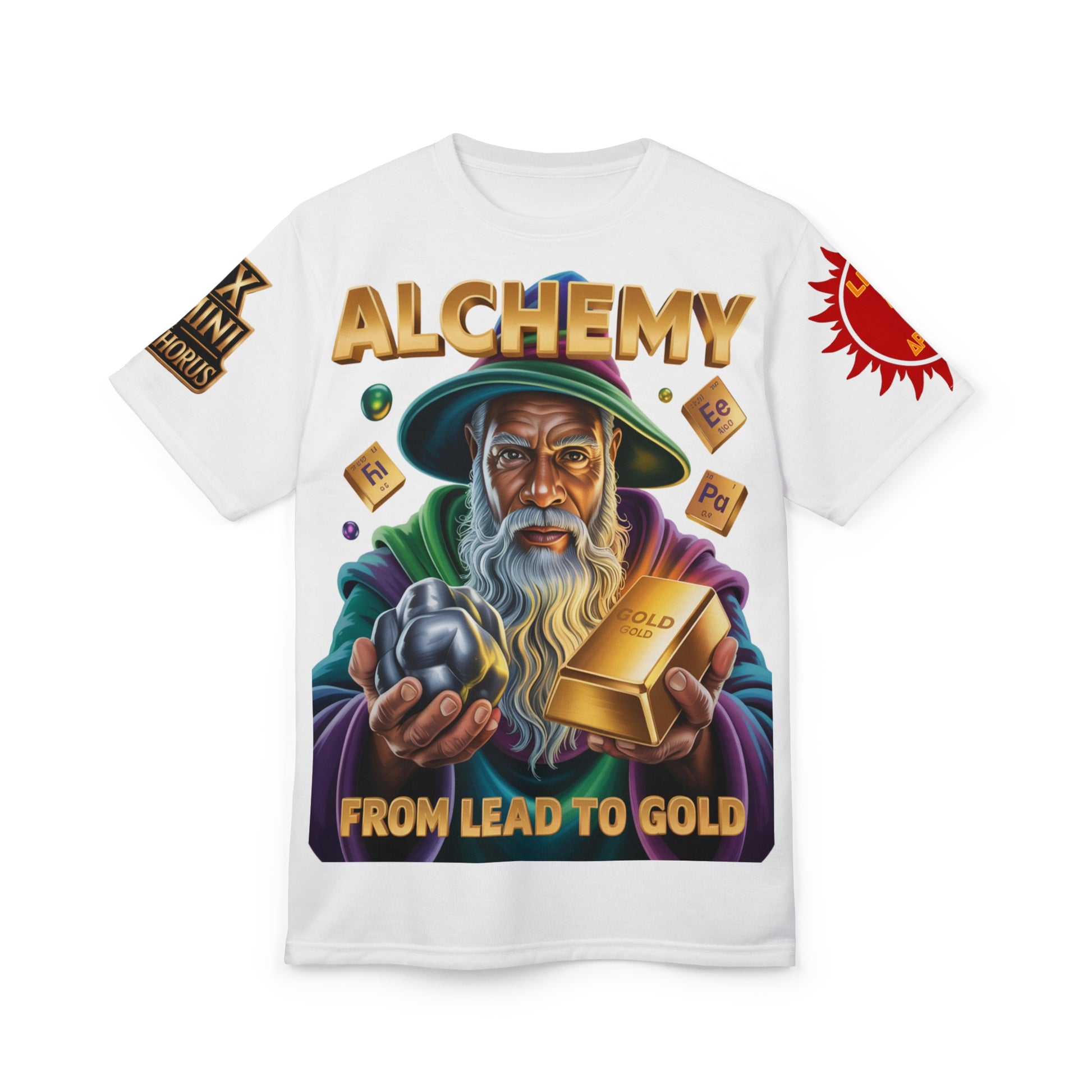 Alchemy Unisex Cut & Sew Tee white