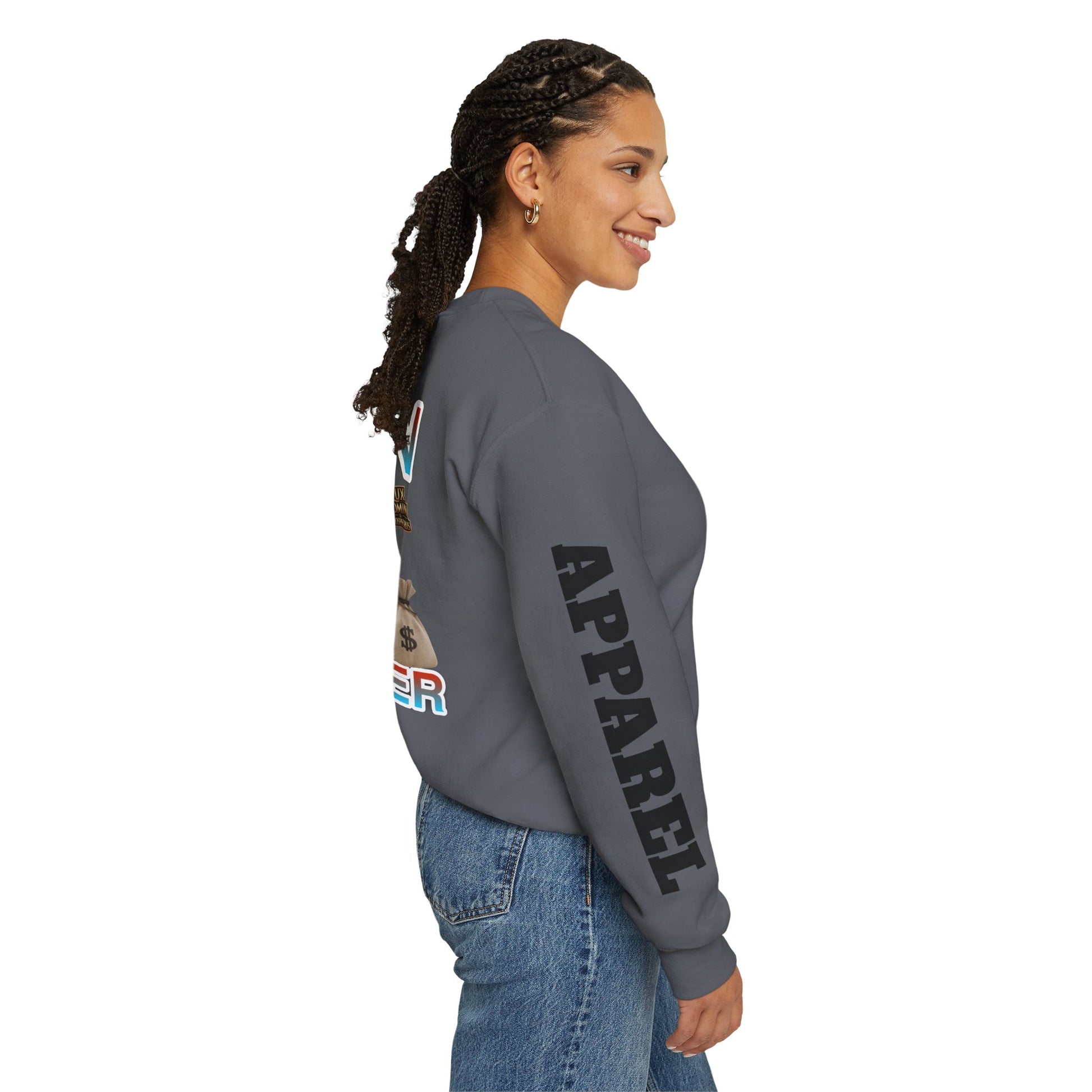 Crewneck Sweatshirt - Born Hustler LD&P Apparel