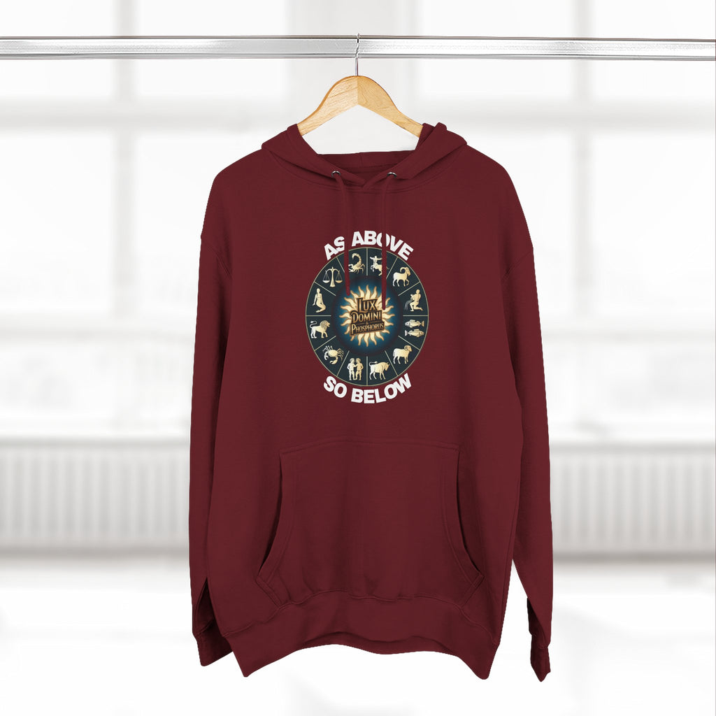 Fleece Hoodie - Lux Domini and Phosphorus Design - Above So Below