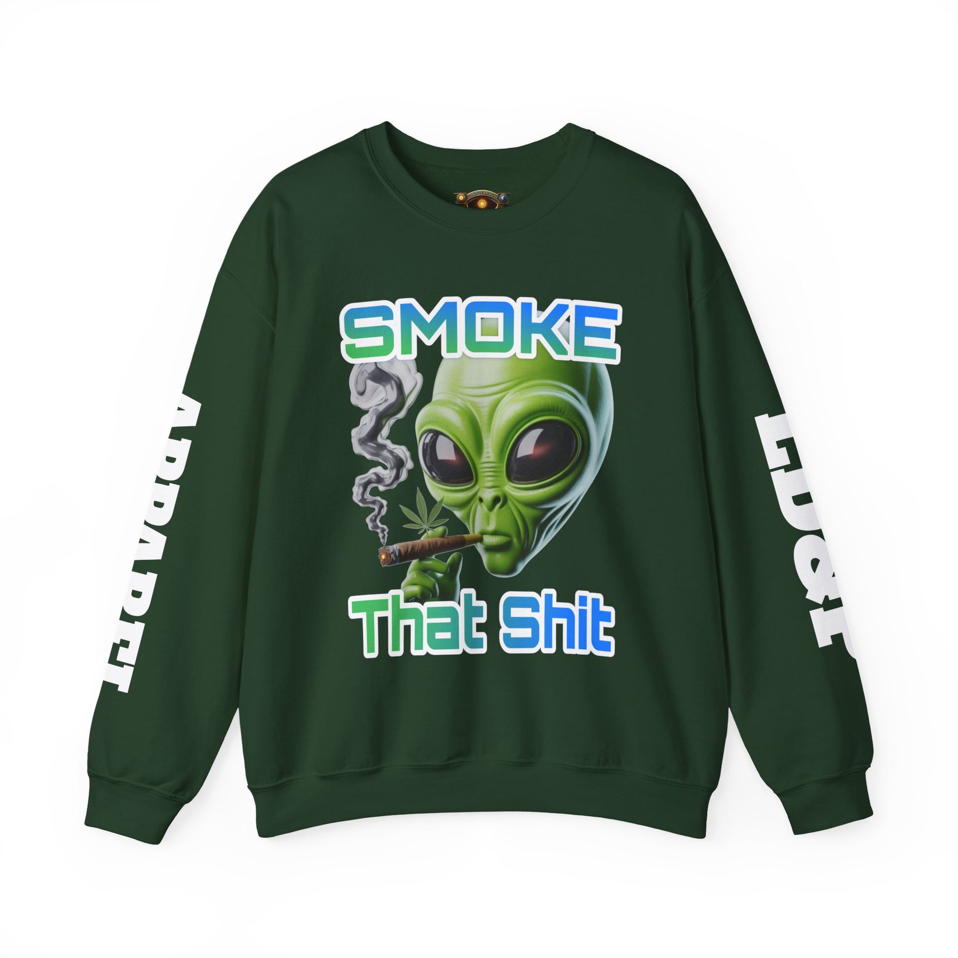 Crewneck Sweatshirt - Smoke That LD&P APPAREL Design