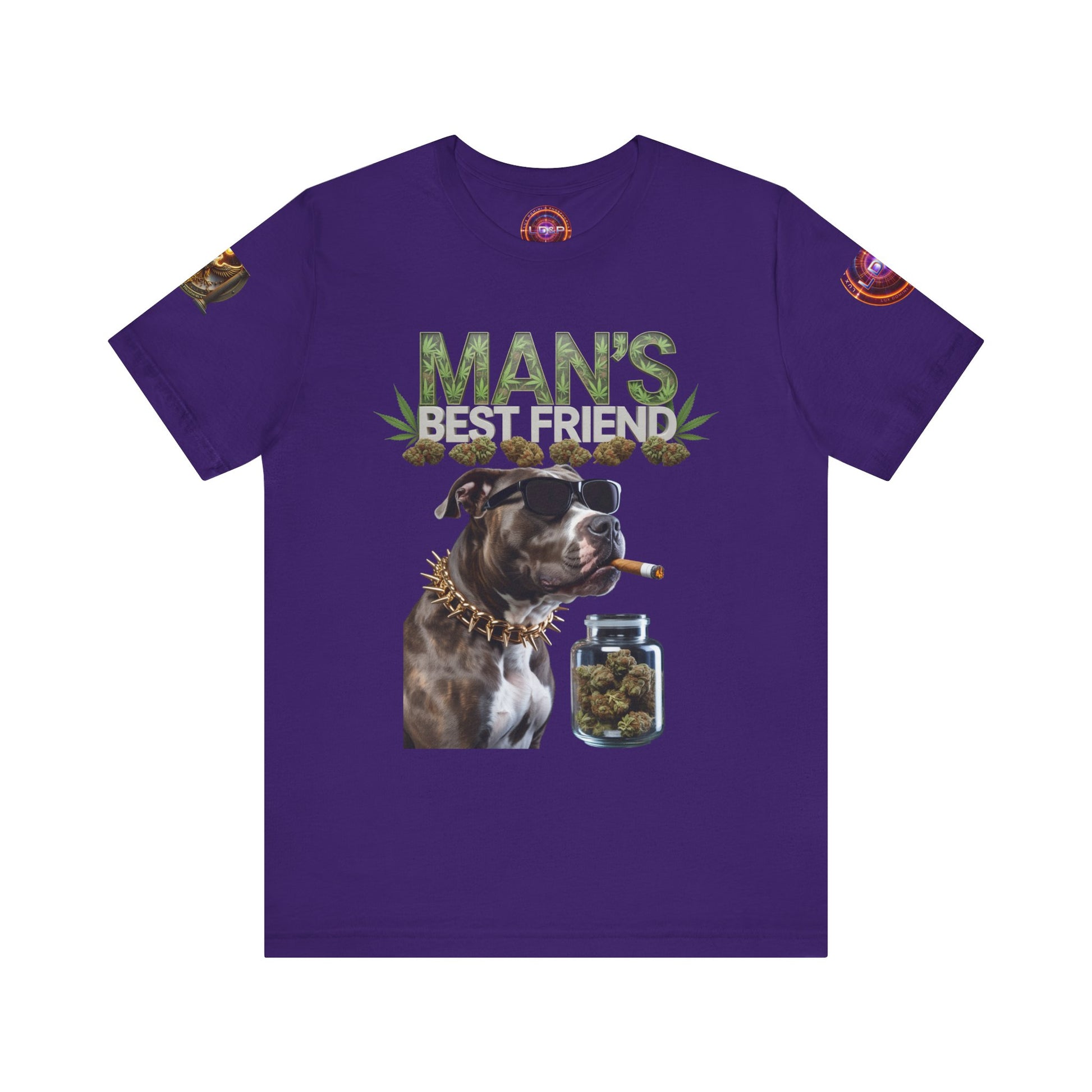 Unisex Tee Man's Best Friend Weed Design Shirt