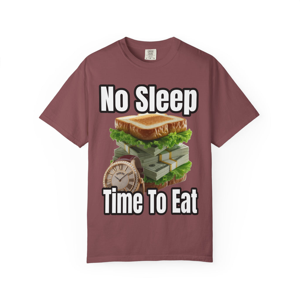 Garment-Dyed T-shirt - No Sleep, Time to Eat
