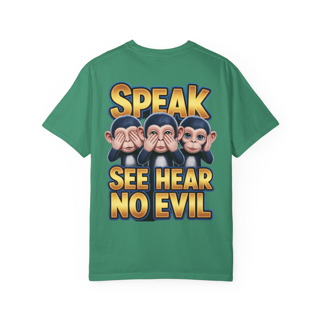 Graphic T-Shirt Speak See Hear No Evil design #2